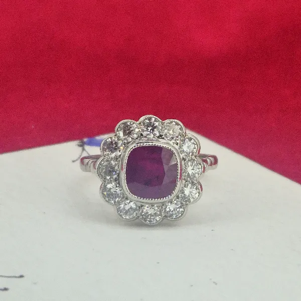 Platinum Ruby & Diamond Ring-platinum-ruby-diamond-cluster-2.80cts.webp