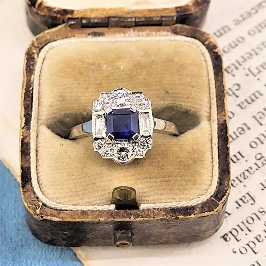 Platinum Diamond & Sapphire Ring-platinum-sapphire-and-diamond-engagement-ring.webp