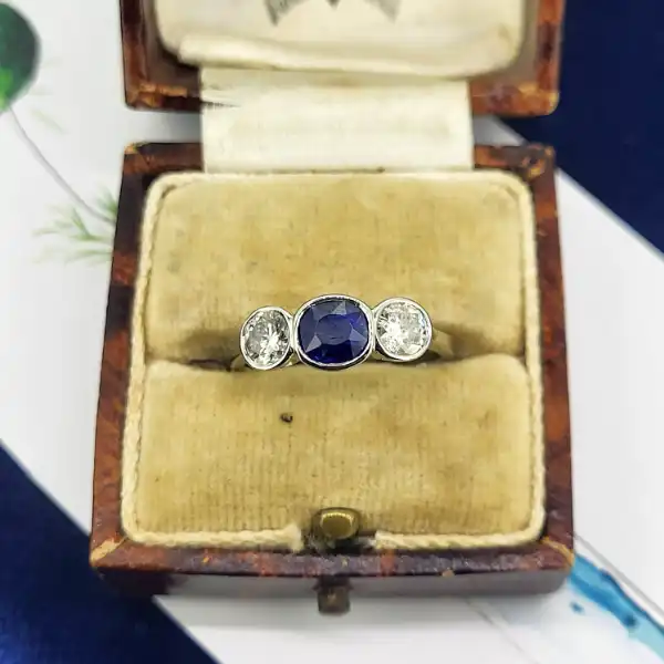 Platinum Sapphire & Diamond Three Stone Ring-platinum-sapphire-and-diamond-trilogy-ring.webp