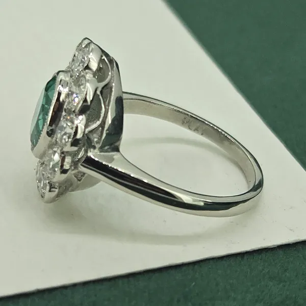 Platinum Victorian Emerald & Diamond Cluster-platinum-victorian-emerald-diamond-floral-cluster.webp