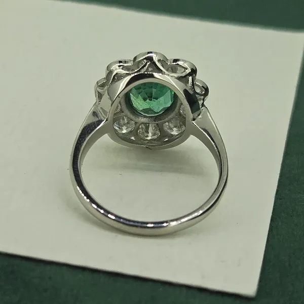 Platinum Victorian Emerald & Diamond Cluster-platinum-victorian-emerald-diamond-floral-cluster.webp