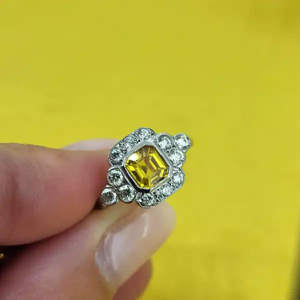 Platinum Yellow Sapphire & Diamond Art Deco Ring-platinum-yellow-sapphire-art-deco-ring-with-diamonds.webp