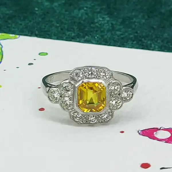 Platinum Yellow Sapphire & Diamond Art Deco Ring-platinum-yellow-sapphire-art-deco-ring-with-diamonds.webp