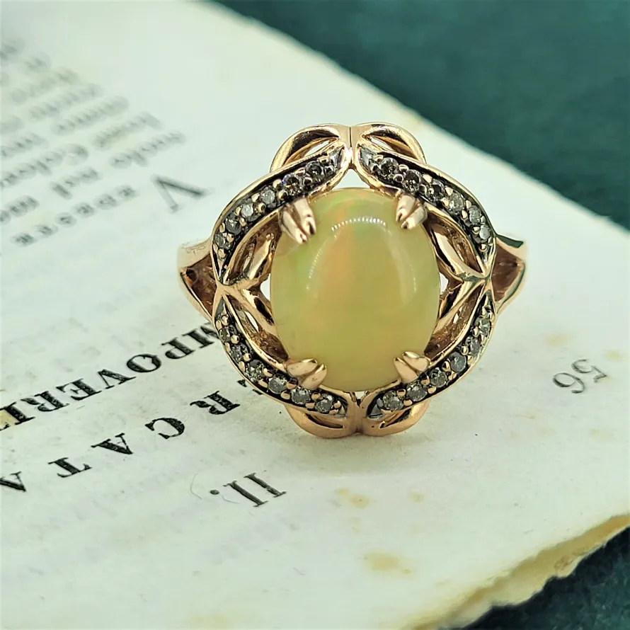 14ct Fancy Le Vian Rose Gold & Opal Ring -rose-gold-opal-ring.webp