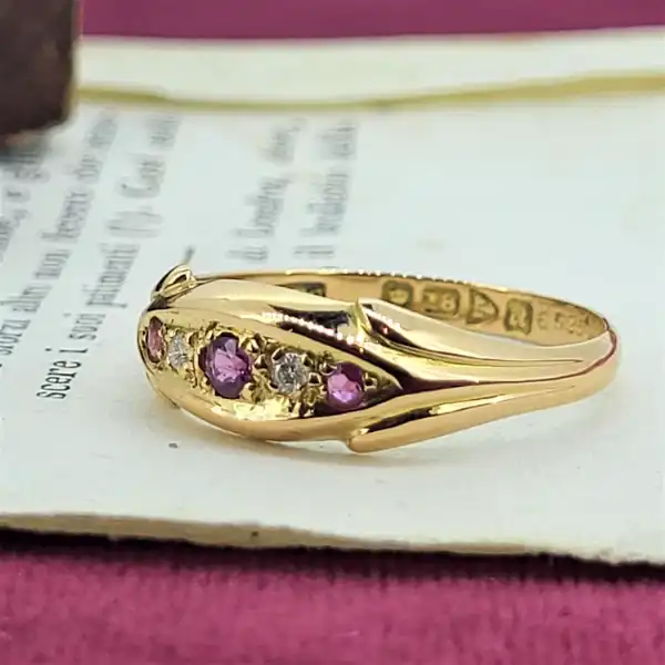 Date 1917! 18ct Ruby and Diamond Vintage Ring-ruby-and-diamond-vintage-ring.webp