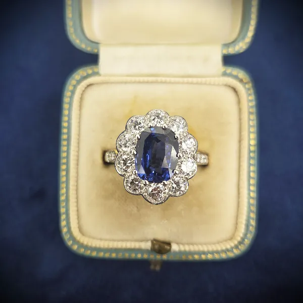 victorian-sapphire-and-diamond-cluster-ring -rings