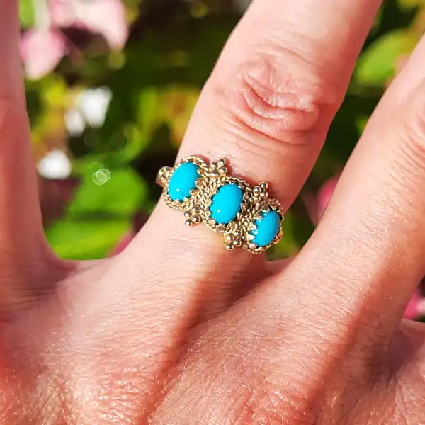 Vintage Style 9ct Gold Turquoise Ring-vintage-style-turquoise-ring.webp
