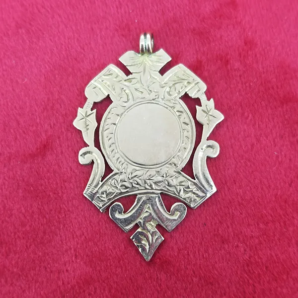 Date 1908! Antique 9ct Gold Medal by William Light- Side View 