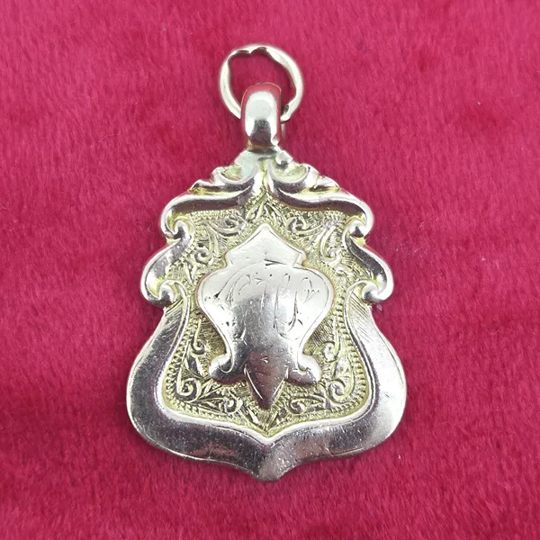 Date 1912! Round Antique Medal by James Walter Tiptaft- Side View 