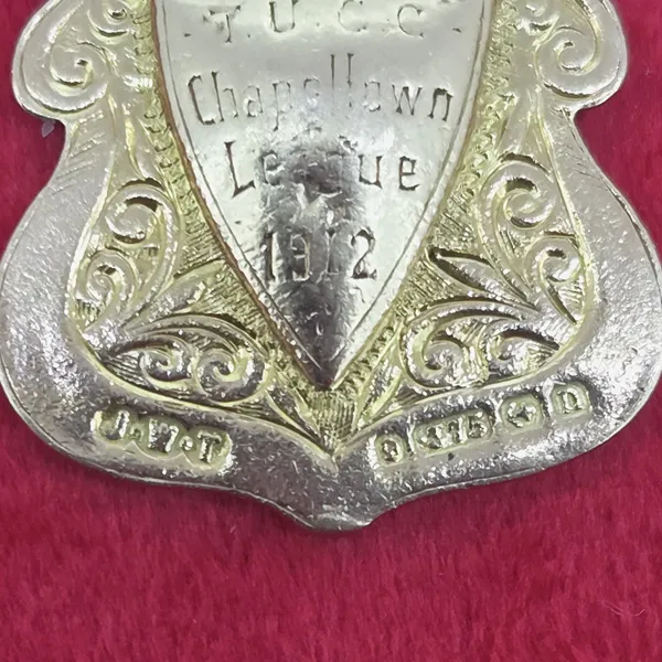 Date 1912! Round Antique Medal by James Walter Tiptaft- Close Up 