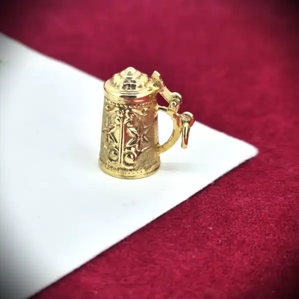  Thumbnail of 8ct Yellow Gold German Tankard Charm