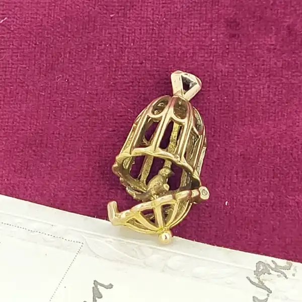 9ct Yellow Gold Bird with Cage-9ct-gold-bird-cage-charm.webp