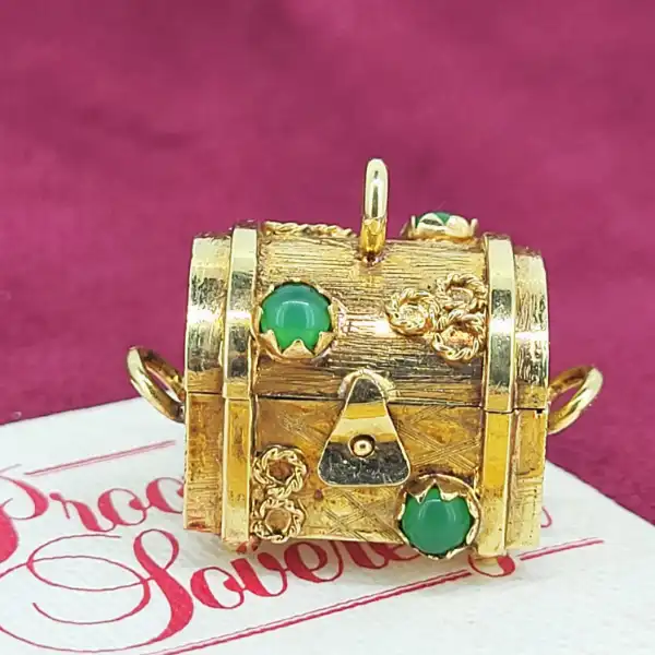 9ct Gold Chest Charm with Pearl Inside-9ct-treasure-chest-charm-with-pearl-inside.webp