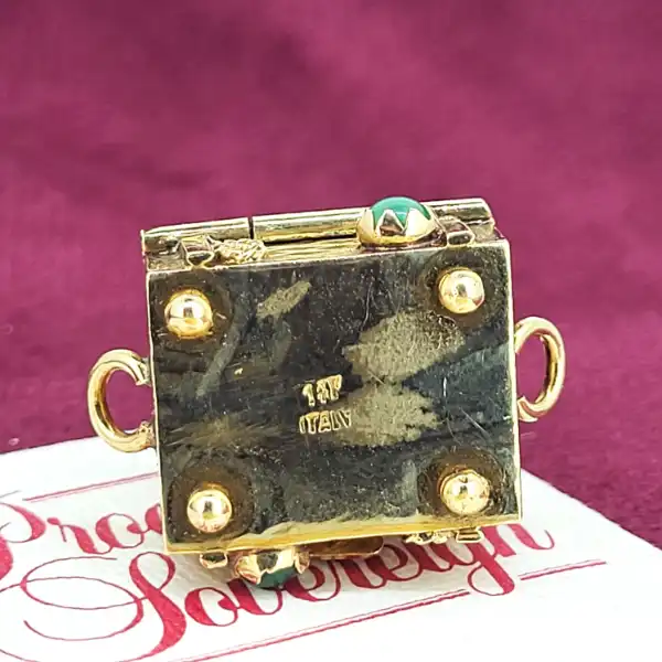 9ct Gold Chest Charm with Pearl Inside-9ct-treasure-chest-charm-with-pearl-inside.webp