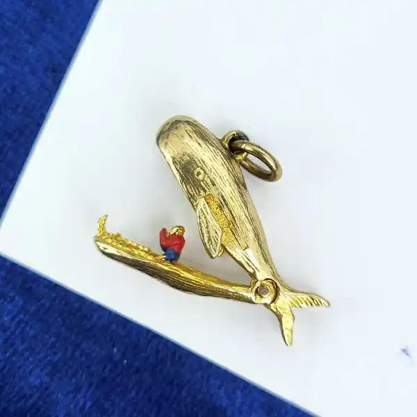 9ct Gold Articulated Whale Charm-9ct-yellow-gold-whale-charm-enamel.webp