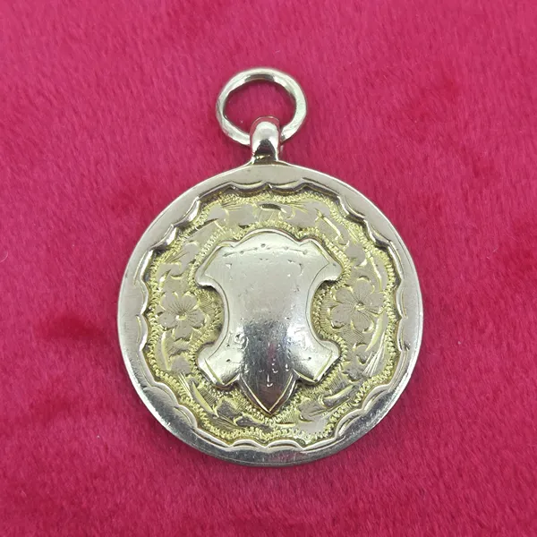 Date 1926! Antique 9ct Gold Medal by George Frank Bickerton- Side View 