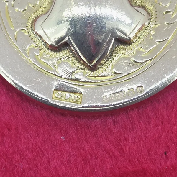 Date 1926! Antique 9ct Gold Medal by George Frank Bickerton- Close Up 