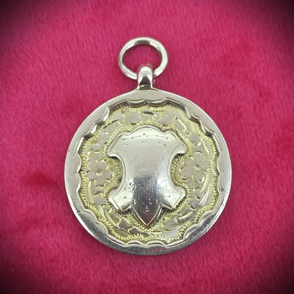 Date 1926! Antique 9ct Gold Medal by George Frank Bickerton
