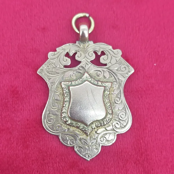Date 1919! Large Antique Pendant Medal by J W Tiptaft & Son Ltd- Side View 
