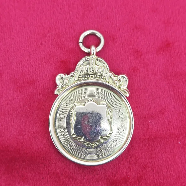 Date 1922! Round Antique Medal by Thomas Fattorini- Side View 